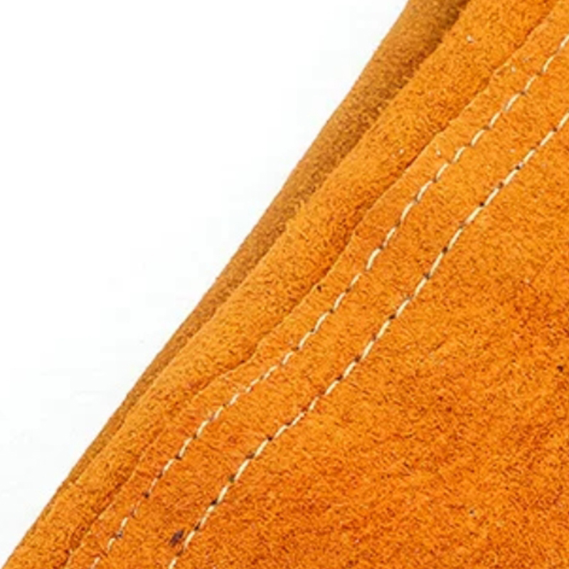 Clúdach Crúibe Táthú Leathar Scoilte Bó Kevlar-Stitched