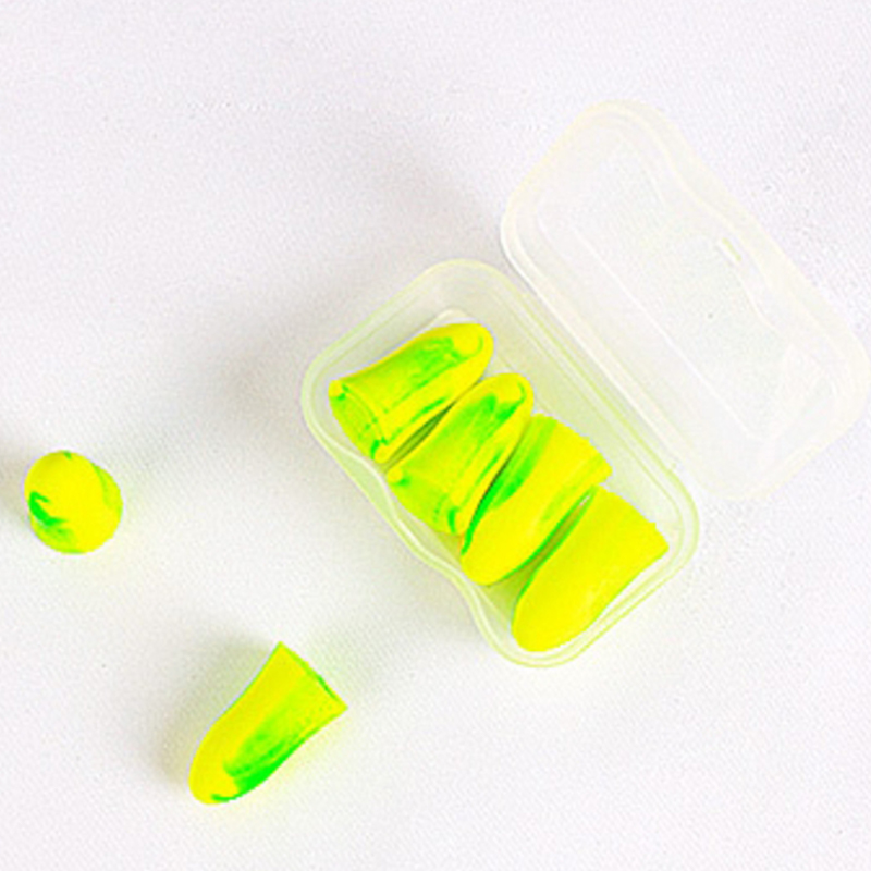 Earplug Laghdú Torainn Foam PU Mall-Shaped Mear-Rebound