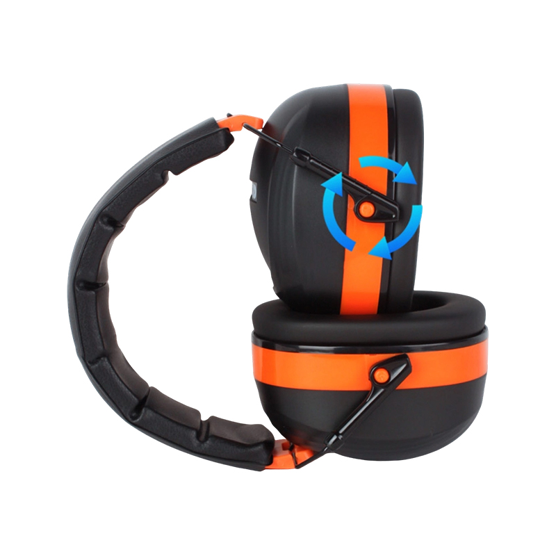 Earmuffs Tionscail Fillte Teileascópacha Dlúth