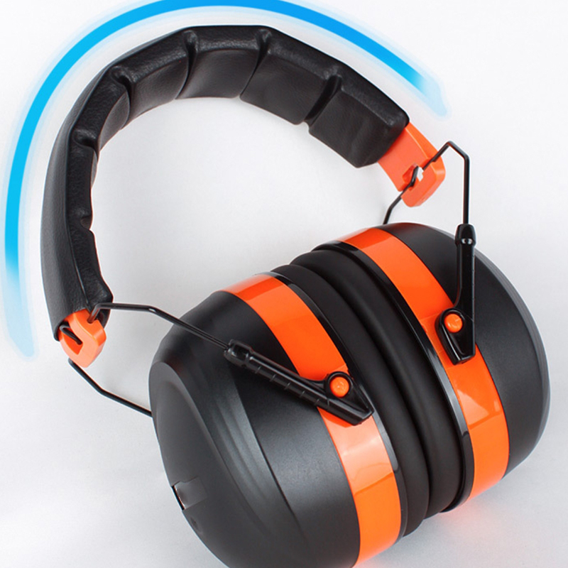 Earmuffs Tionscail Fillte Teileascópacha Dlúth