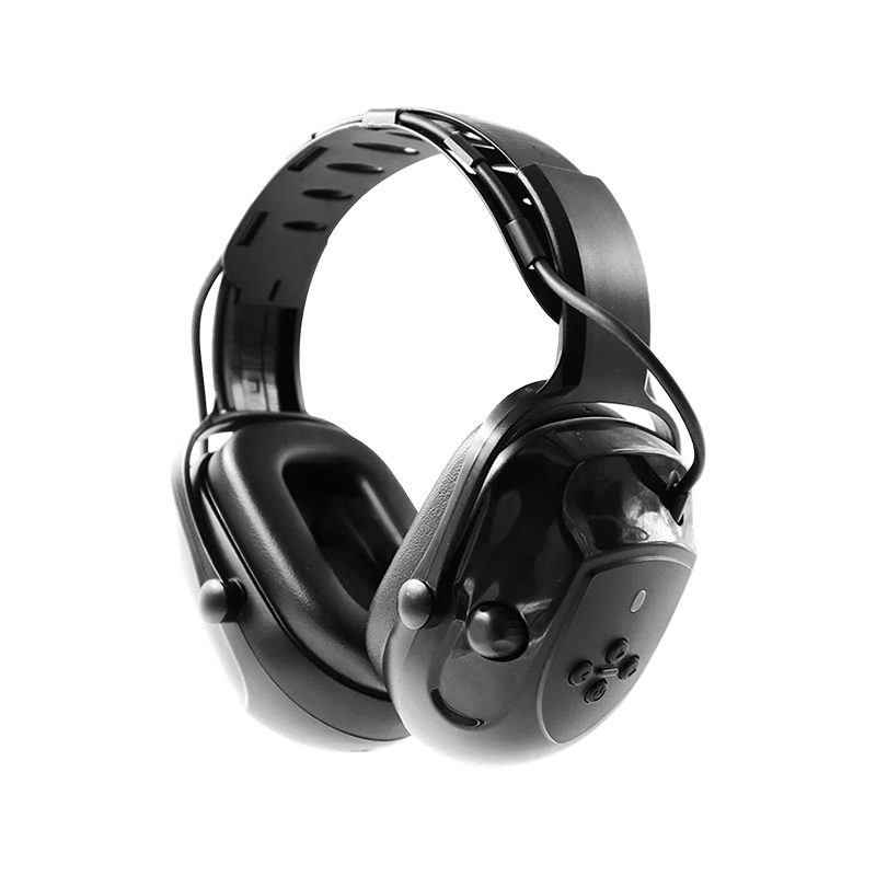 Éisteacht Ghníomhach Earmuffs Leictreonacha Tionscail Bluetooth
