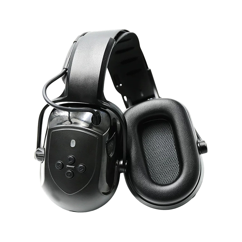 Éisteacht Ghníomhach Earmuffs Leictreonacha Tionscail Bluetooth