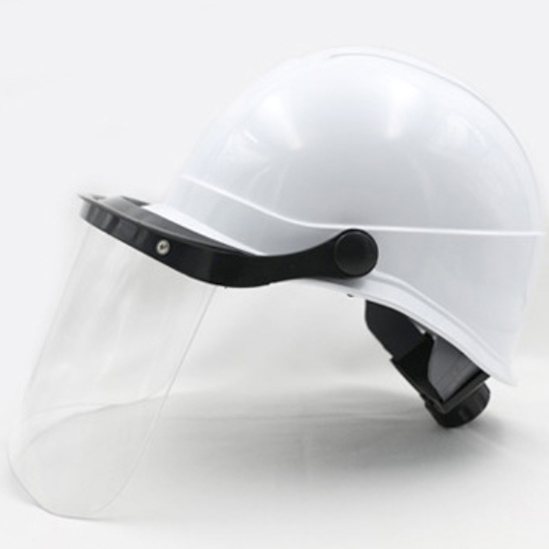 Clogad Sábháilteachta Leictreachais Frith-Arc le Visor Comhtháite