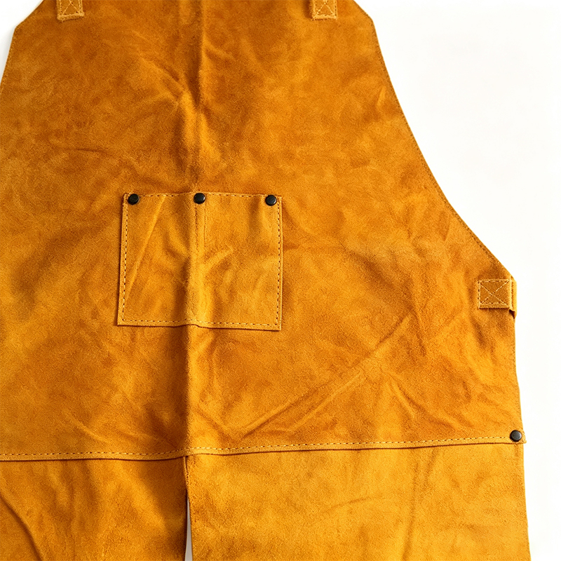 Pants Apron Oibre Táthú Leathar Scoilt Tosaigh Aonair