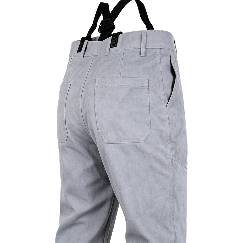Pants Táthú Leathar Scoilte Bó Nádúrtha