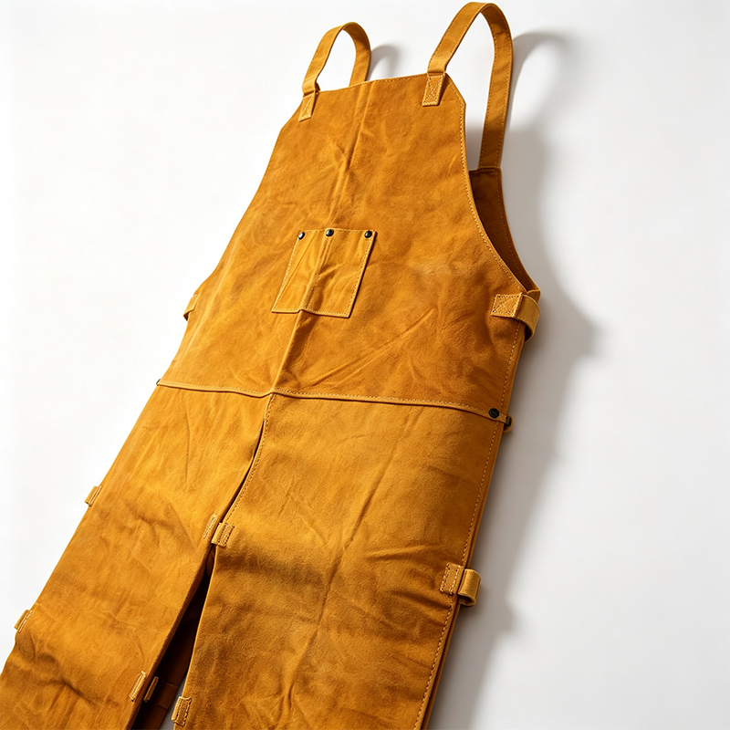 Pants Apron Oibre Táthú Leathar Scoilt Tosaigh Aonair