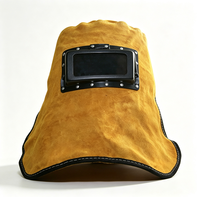 Cochall Táthú Auto-Dorchalaithe Buí Cowhide Smeach-Suas
