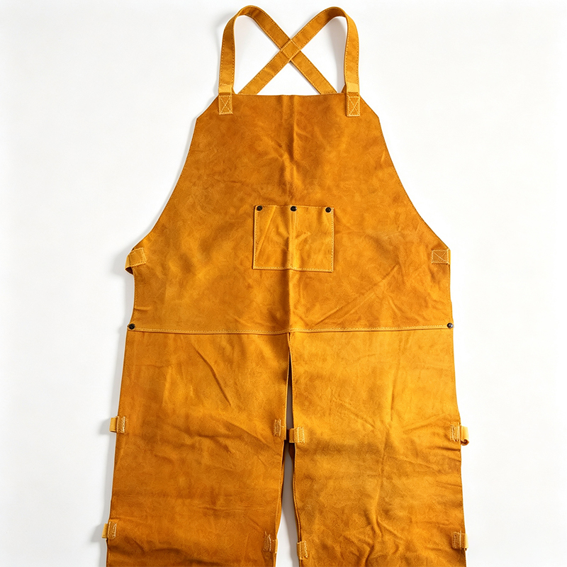 Pants Apron Oibre Táthú Leathar Scoilt Tosaigh Aonair