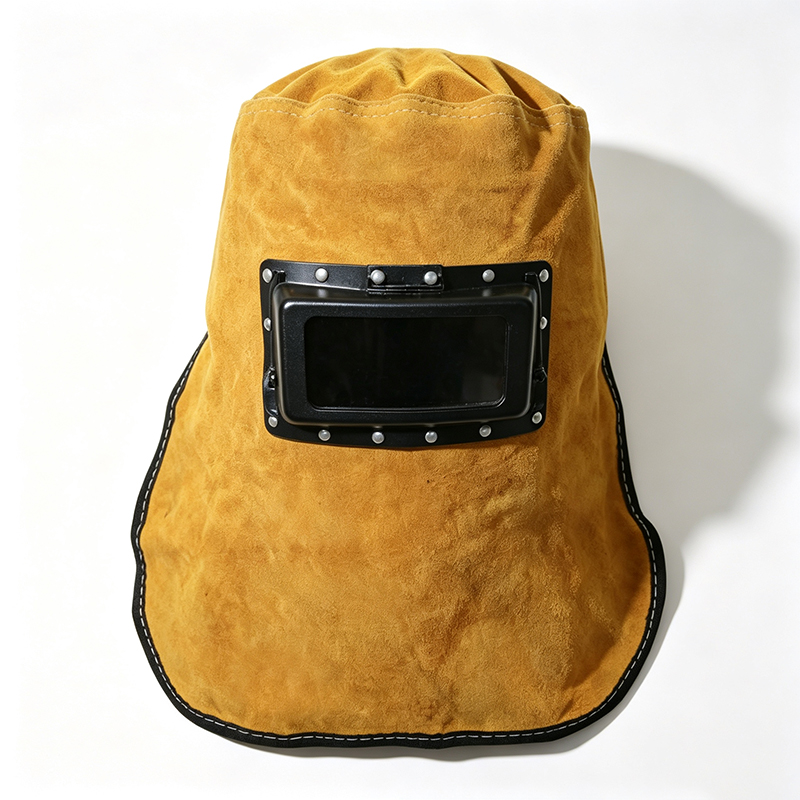 Cochall Táthú Auto-Dorchalaithe Buí Cowhide Smeach-Suas