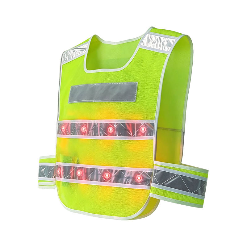 Vest Sábháilteachta Machnamhach LED Soilsithe Gníomhach