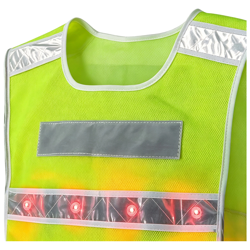 Vest Sábháilteachta Machnamhach LED Soilsithe Gníomhach
